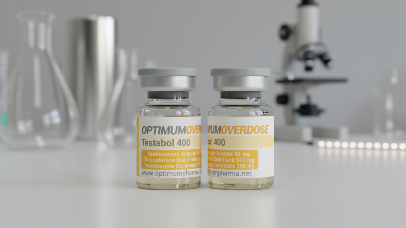 OptimumPharma TESTABOL 400 Testosterone Acetate 60 mg Testosterone Enanthate 142 mg Testosterone Decanoate 198 mg 400 Mg x 10 ml vial