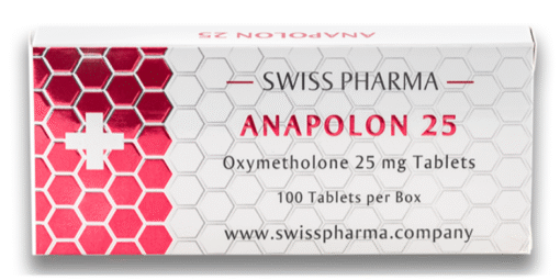 SwissPharma Anapolon 25 – 100 Tablets (25mg Oxymetholone per tablet)