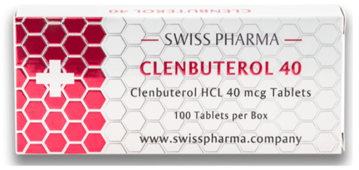 SwissPharma Clenbuterol 40 – 100 Tablets (40mcg Clenbuterol HCL per tablet)