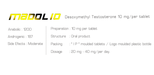 Ironpharma Madol 10 Desoxymethyl Testosterone 10 mg/per tablet - Image 3