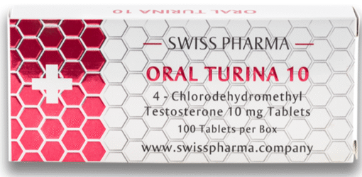 SwissPharma Oral Turina 10 – 100 Tablets (4-Chlorodehydromethyltestosterone)