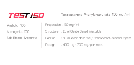 Ironpharma Test 150 Testosterone Phenylpropionate 150mg/ml - Image 3