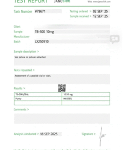 Alternative view of TB-500 5mg Peptide – Research Grade Thymosin Beta-4 Fragment