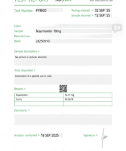 Alternative view of Tesamorelin Research Peptide | Growth Hormone–Releasing Hormone Analog