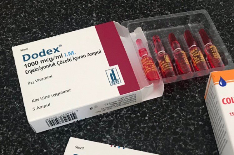 B12 vitamin for im use 5 vials 1 cc-ml each - 1000mcg/ml