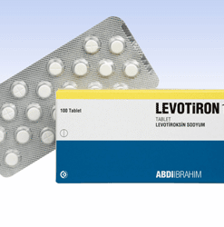 Alternative view of T4 Levotiron 100  (T4 hormone) - shipped via different box or without box 100mg 50pcs in a box or bag